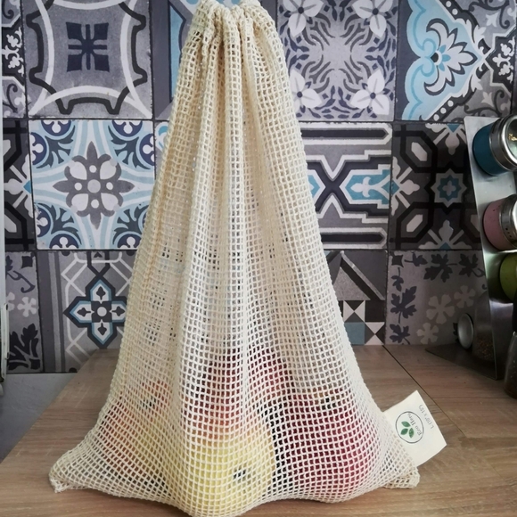 3 pcs Organic Cotton Reusable Grocery Bags - Picture 5 of 5